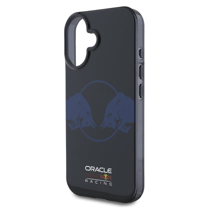Apple iPhone 16 Kılıf Redbull Orjinal Lisanslı M-safe Şarj Özellikli IML Çift Boğa Baskılı Sert PC  Kapak Lacivert