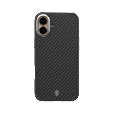 Apple iPhone 16 Kılıf Wiwu DCC-205 M-safe Şarj Özellikli Aramid Fiber Tasarım Kevlar Kapak