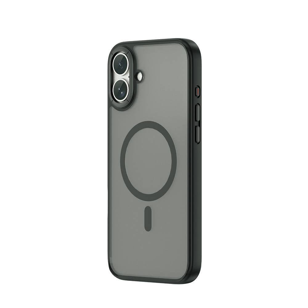 Apple iPhone 16 Case Wiwu FGG-012 ArmorPro Series M-safe Charging Feature Fingerprint-Proof Case Gray 