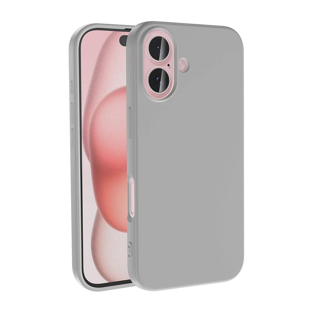 Apple iPhone 16 Case Zore LSR Launch Cover Silver