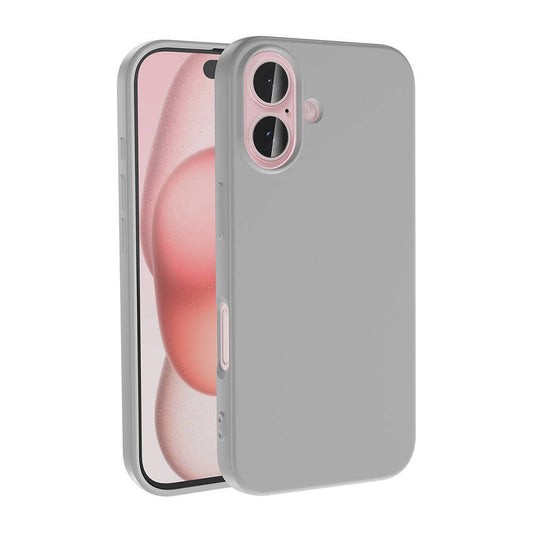 Apple iPhone 16 Case Zore LSR Launch Cover Silver