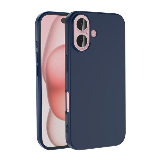 Apple iPhone 16 Case Zore LSR Launch Cover Navy Blue