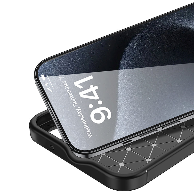 Apple iPhone 16 Case Zore Negro Silicone Cover Black