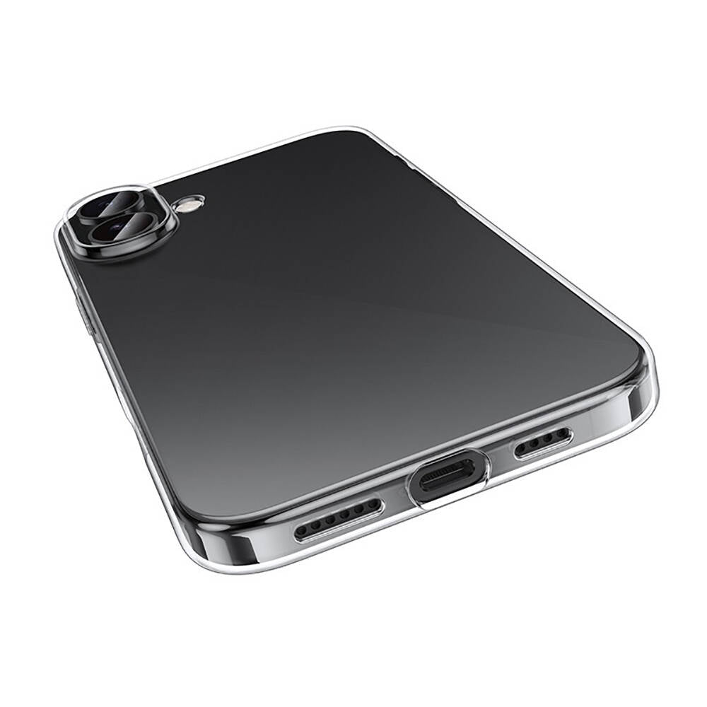 Apple iPhone 16 Case Zore Super Silicone Cover Transparent