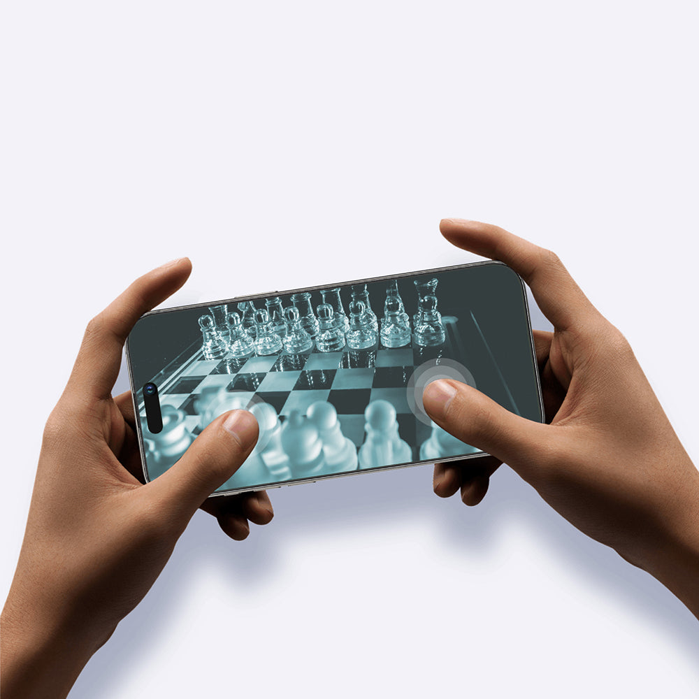 Apple iPhone 16 Plus Amazingthing Radix Mat Parmak İzi Bırakmayan Temperli Cam Ekran Koruyucu Siyah