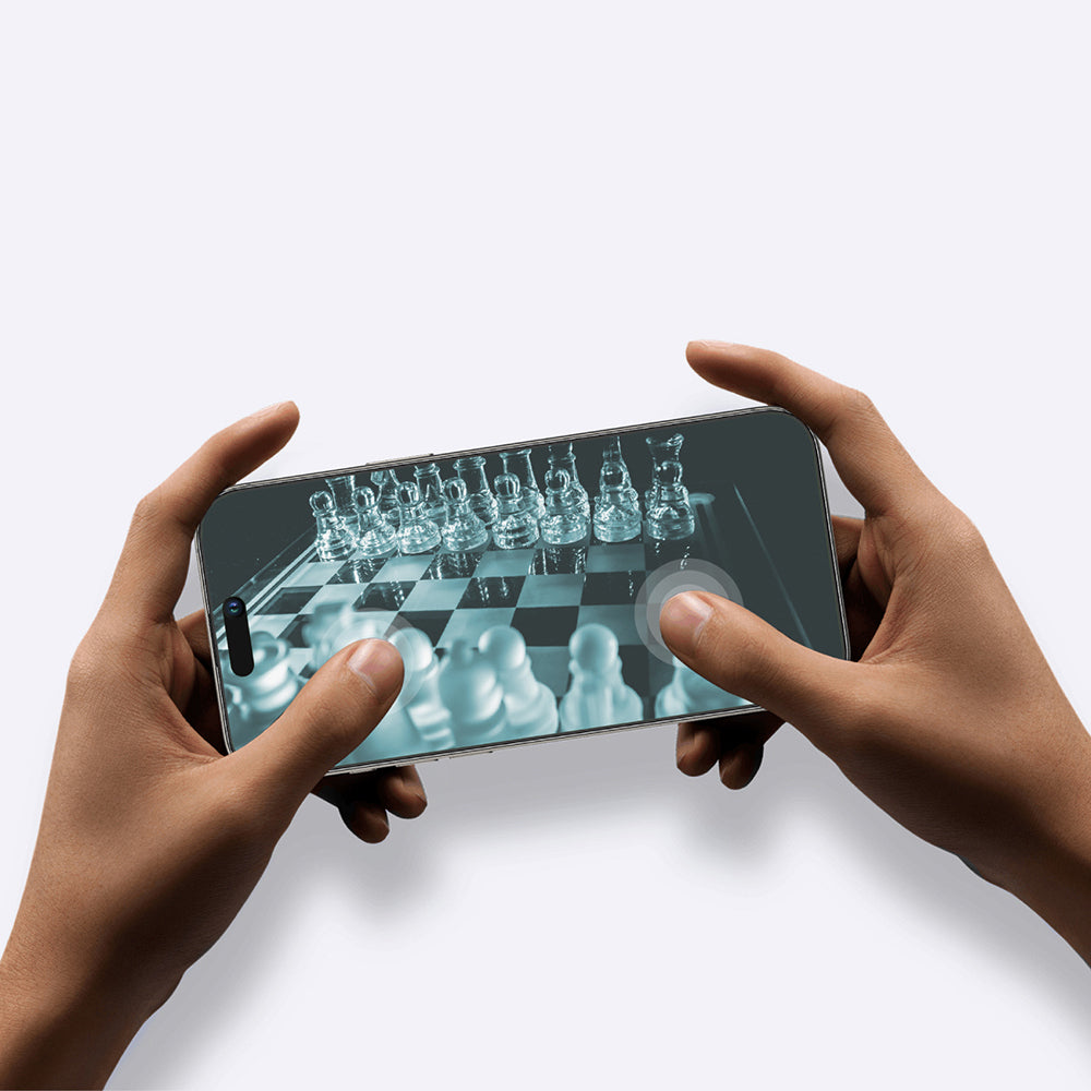 Apple iPhone 16 Plus Amazingthing Titan Mat Parmak İzi Bırakmayan Temperli Cam Ekran Koruyucu Siyah