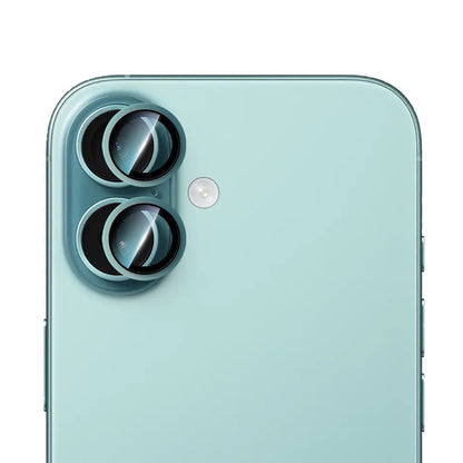 Apple iPhone 16 Plus CaseWorld Alloy Two-Color Serisi Lens Koruyucu Yeşil