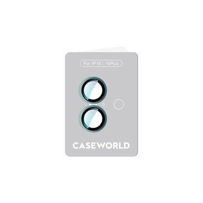 Apple iPhone 16 Plus CaseWorld Alloy Two-Color Serisi Lens Koruyucu Pembe
