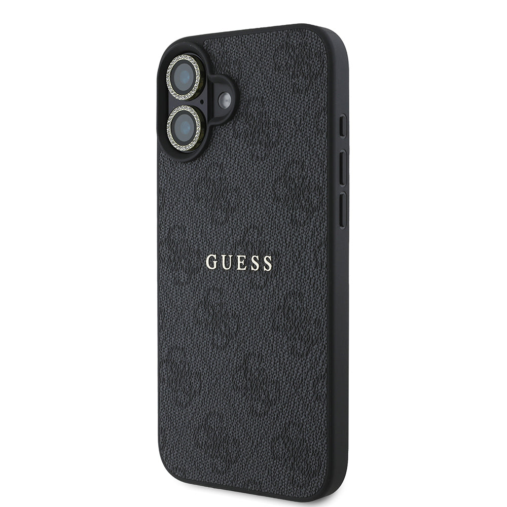 Apple iPhone 16 Plus Guess Original Licensed Case + Screen Protector + Lens Protector 3-in-1 Accessory Set Black 