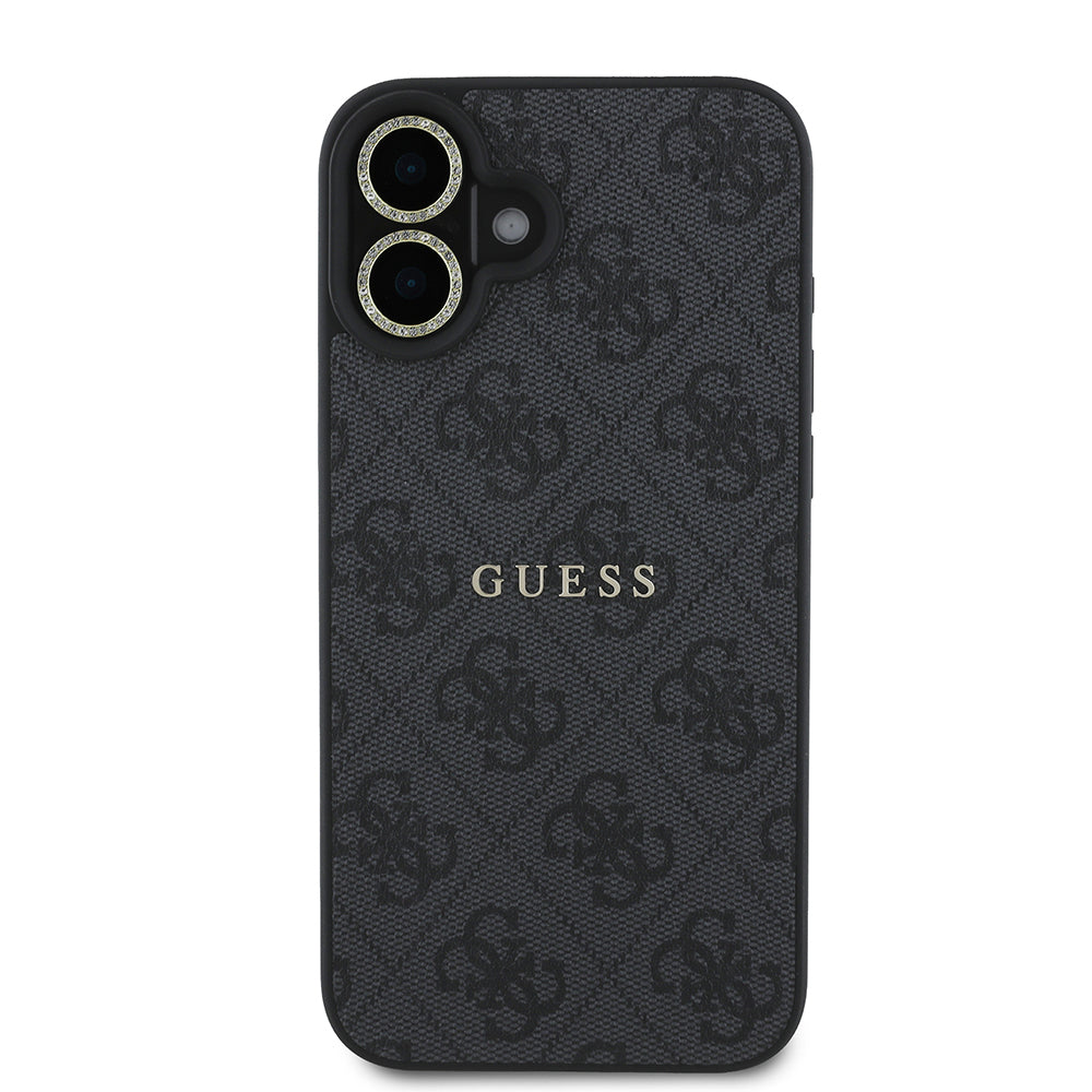 Apple iPhone 16 Plus Guess Original Licensed Case + Screen Protector + Lens Protector 3-in-1 Accessory Set Black 