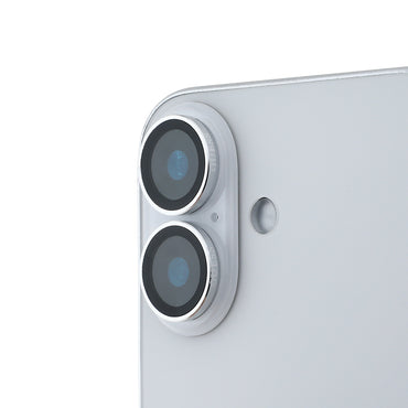 Apple iPhone 16 Plus Guess Original Licensed Metal Camera Lens Protector Silver 