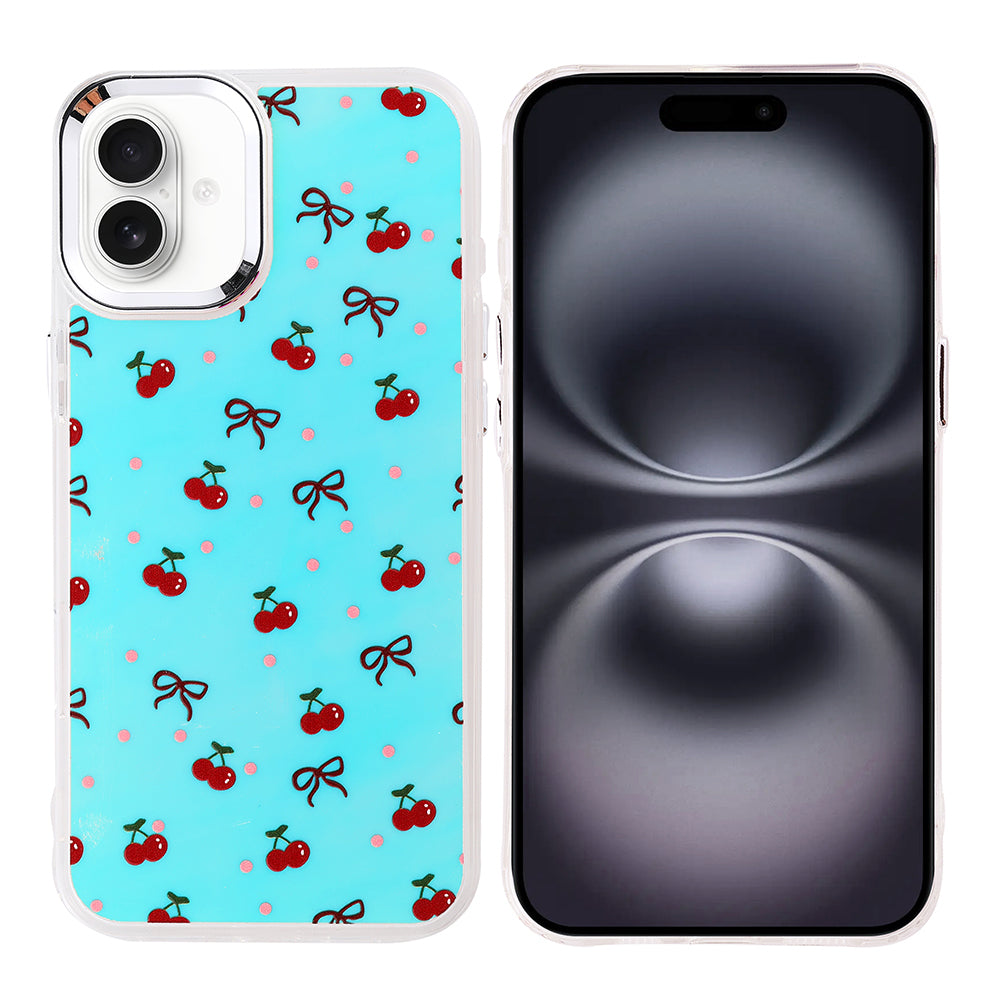 Apple iPhone 16 Plus Airbag Design Zore Hadra Cover Cherry