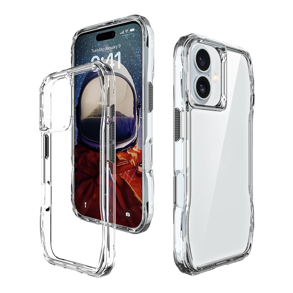 Apple iPhone 16 Plus Airbag Transparent Zore Incek Cover Transparent 
