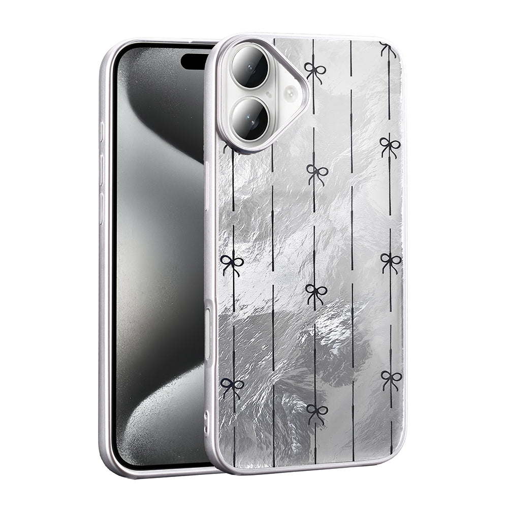 Apple iPhone 16 Plus Case Patterned Zore Mep Cover Small Bow