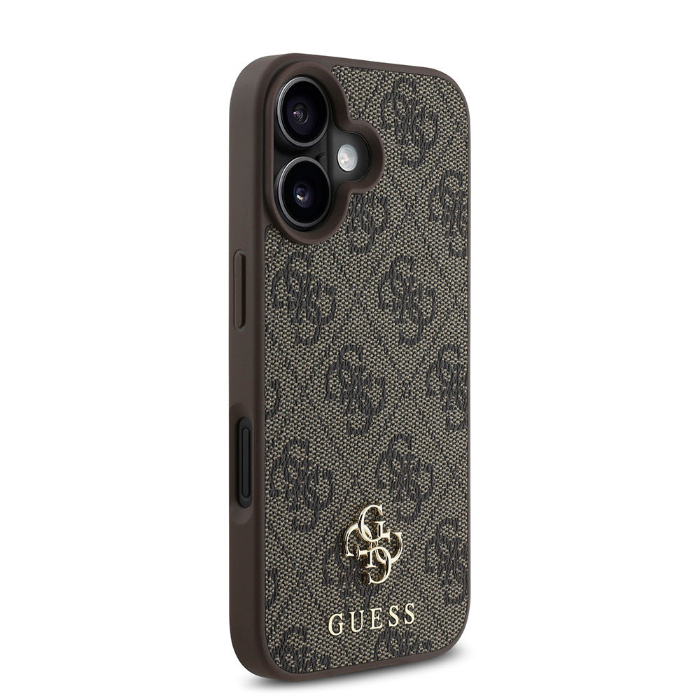Apple iPhone 16 Plus Case Guess Original Licensed M-safe Charging Feature Small 4G Classic Cover Pink