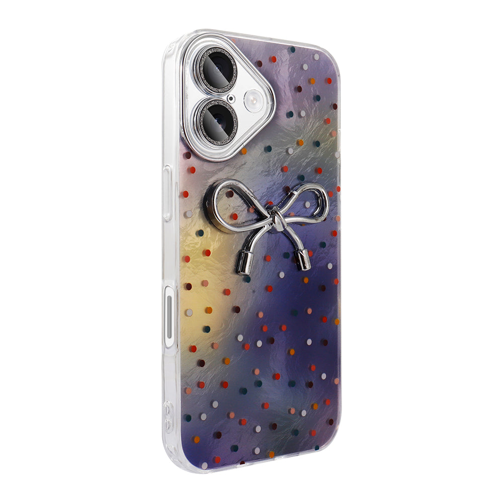 Apple iPhone 16 Plus Case Camera Protection Figured Zore Ponti Silicone Cover White 