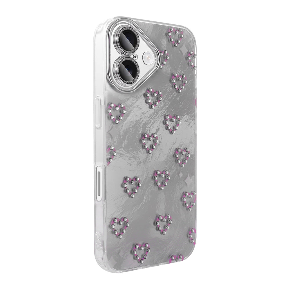 Apple iPhone 16 Plus Case Camera Protection Figured Zore Ponti Silicone Cover Lilac 