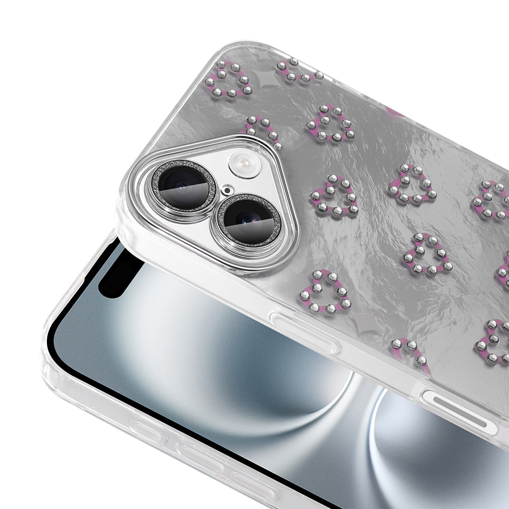 Apple iPhone 16 Plus Case Camera Protection Figured Zore Ponti Silicone Cover Lilac 