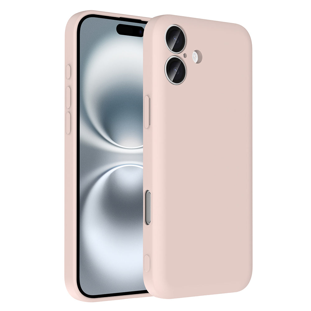 Apple iPhone 16 Plus Case with Camera Protection and Card Holder Zore Vitra Cover Pink