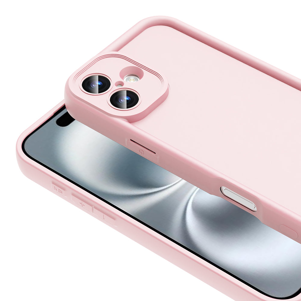 Apple iPhone 16 Plus Camera Protected Case Zore Pineapple Cover Pink