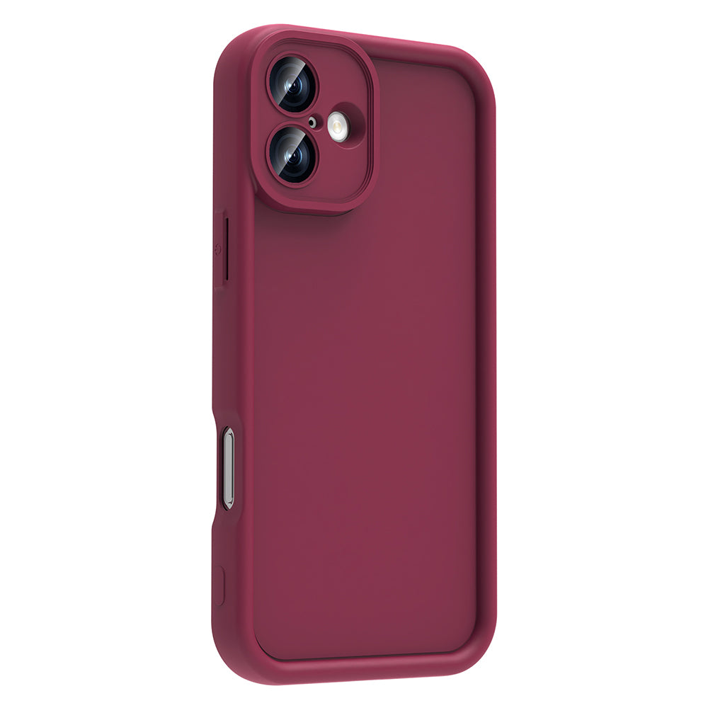 Apple iPhone 16 Plus Camera Protected Case Zore Pineapple Cover Pink