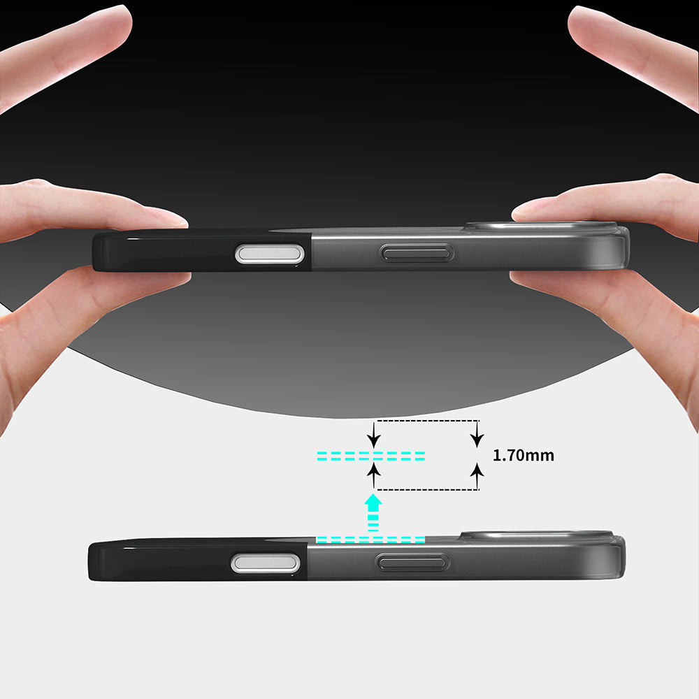 Apple iPhone 16 Plus Case M-Safe Charging Magnetic Zore Double Cover Black