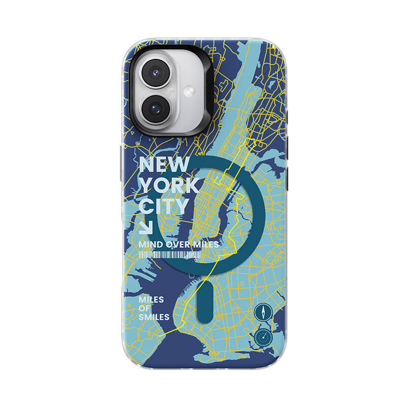 Apple iPhone 16 Plus Case M-safe Charging Feature Benks City Series Cover Blue 