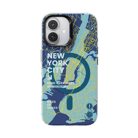 Apple iPhone 16 Plus Case M-safe Charging Feature Benks City Series Cover Blue 