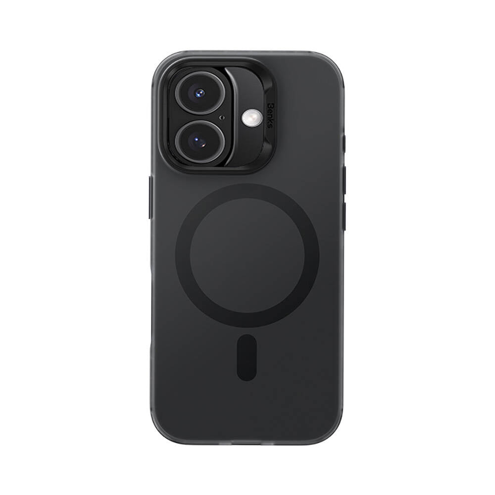 Apple iPhone 16 Plus Case M-Safe Charging Feature Benks Lucid Armor Cover Black 
