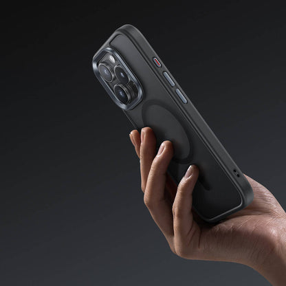 Apple iPhone 16 Plus Kılıf M-safe Şarj Özellikli Benks Mist Protective Kapak Siyah