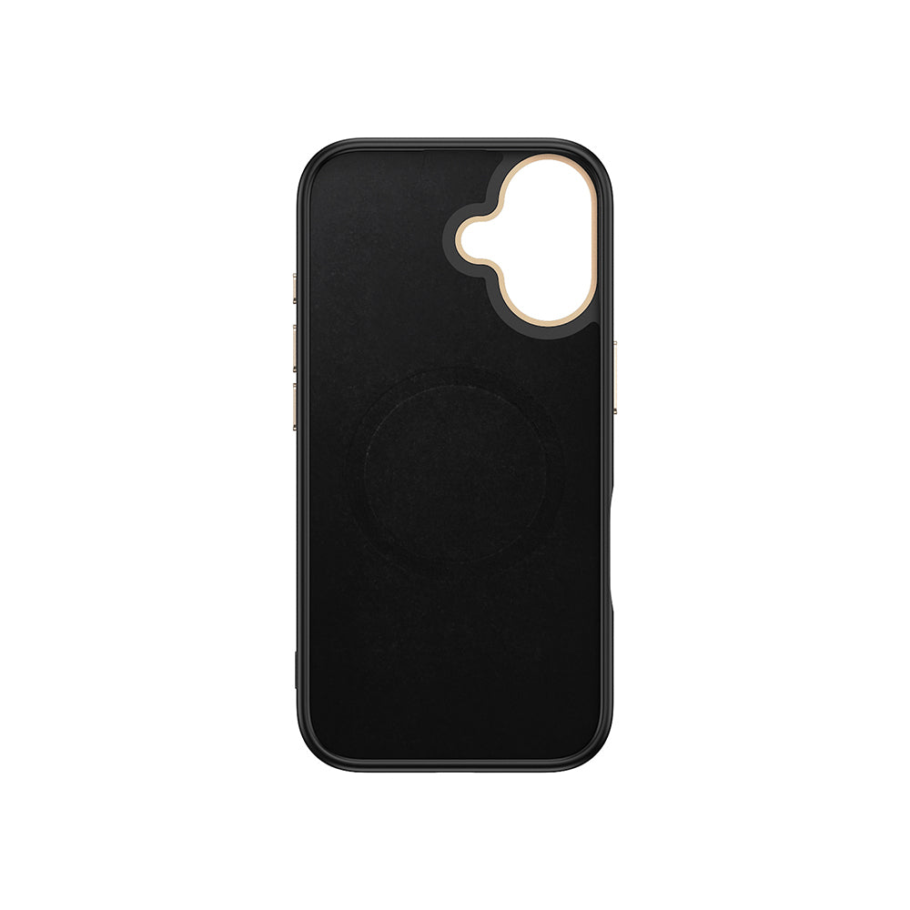 Apple iPhone 16 Plus Case with M-safe Charging Function Carbon Fiber Look Zore Antina Cover Black