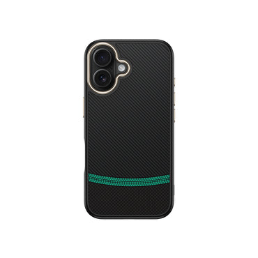 Apple iPhone 16 Plus Case with M-safe Charging Function Carbon Fiber Look Zore Antina Cover Black-Gray