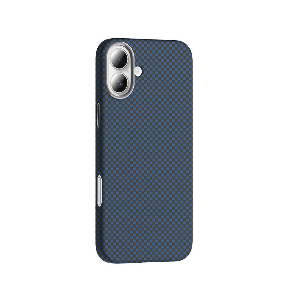 Apple iPhone 16 Plus Case with M-safe Charging Function Carbon Fiber Look Zore Gros Cover Desert Titanium 