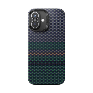 Apple iPhone 16 Plus Case with M-Safe Charging Feature Carbon Fiber Design Benks Aurora ArmorAir Kevlar Cover Black 