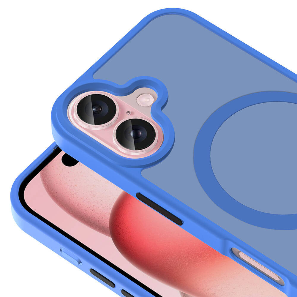 Apple iPhone 16 Plus Case with M-safe Charging Function, Matte Back Surface, Zore Sio Cover, Rose Brown 