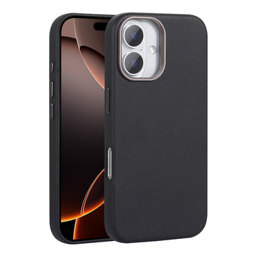 Apple iPhone 16 Plus Case M-safe Charging Function PU Leather Zore Adora Cover Gray