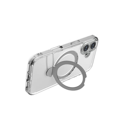 Apple iPhone 16 Plus Kılıf M-safe Şarj Özellikli Raptic Air Stand Serisi Buzlu Transparan Tasarımlı Standlı Kapak Şeffaf