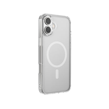 Apple iPhone 16 Plus Kılıf M-safe Şarj Özellikli Raptic Crystal M-safe Serisi Şeffaf Kapak Şeffaf