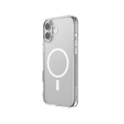 Apple iPhone 16 Plus Kılıf M-safe Şarj Özellikli Raptic Crystal M-safe Serisi Şeffaf Kapak Şeffaf