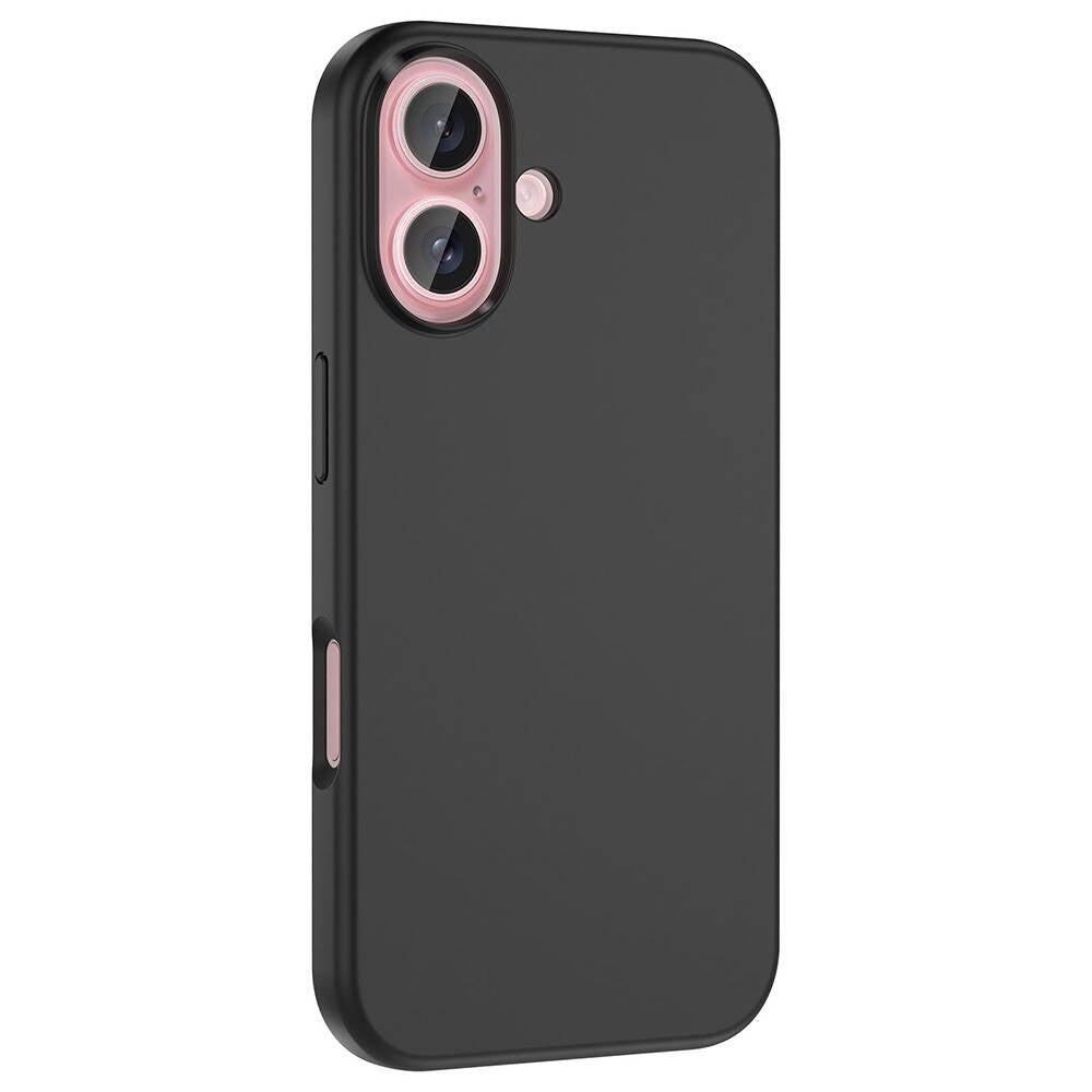 Apple iPhone 16 Plus Case with M-Safe Charging Feature, Liquid Technology, Erasable Hard Zore Kiwi Cover, Black