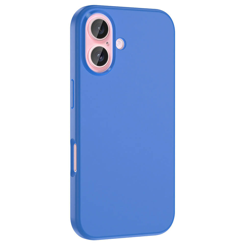Apple iPhone 16 Plus Case M-Safe Charging Feature Liquid Technology Erasable Hard Zore Kiwi Cover Blue