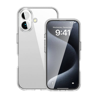 Apple iPhone 16 Plus Kılıf M-safe Şarj Özellikli Transparan Sert PC Wlons Pita Kapak Şeffaf
