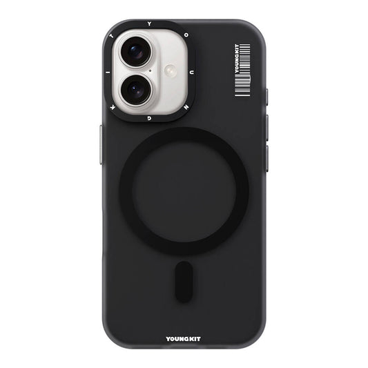 Apple iPhone 16 Plus Case M-safe Charging Feature Youngkit Hidden Sand Series Cover Black 
