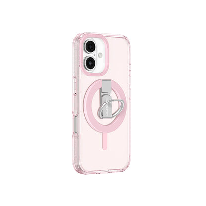 Apple iPhone 16 Plus Kılıf M-safe Şarj Özellikli Yüzük Standlı Amazingthing Titan Pro Serisi Kapak Siyah