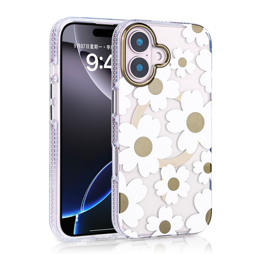 Apple iPhone 16 Plus Case Zore Papat Brown with M-safe Charging Feature