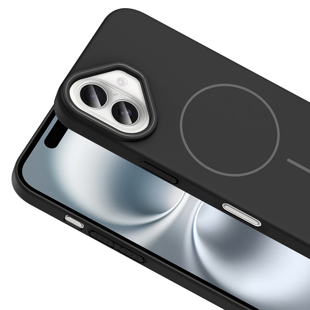 Apple iPhone 16 Plus Case Zore Ruby Hard Cover Desert Titanium with M-Safe Charging Function 