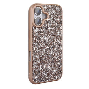 Apple iPhone 16 Plus Case Shiny Stone Design Zore Diamond Cover Pink