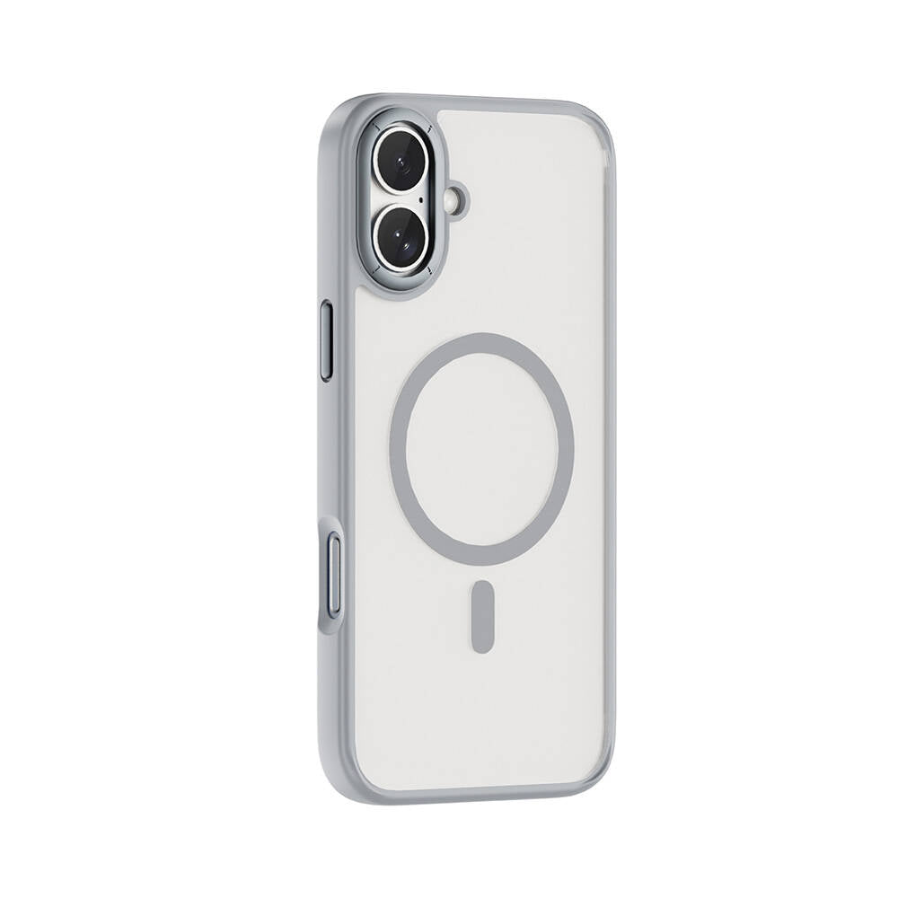 Apple iPhone 16 Plus Case Wiwu FGG-012 ArmorPro Series M-safe Charging Feature Fingerprint-Proof Case Black 