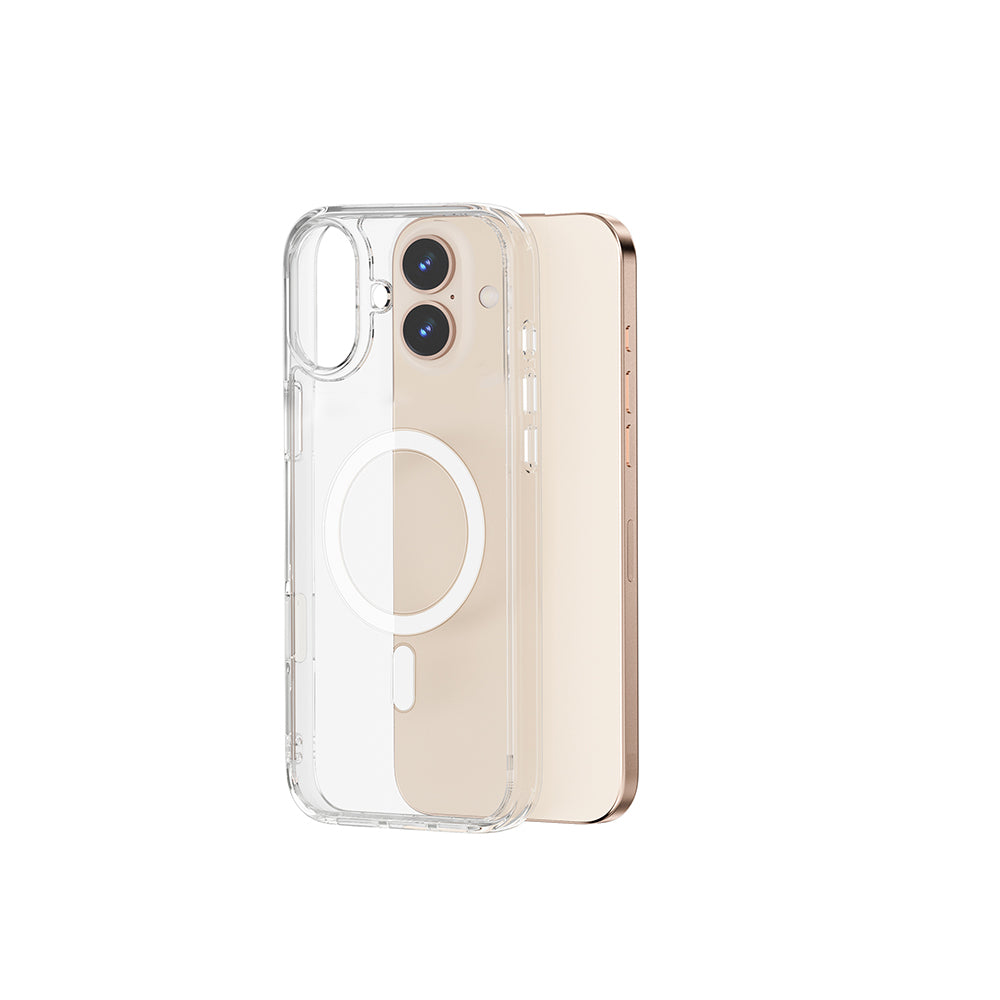 Apple iPhone 16 Plus Case Wiwu MCC-102 Magnetic Crystal Hard PC Cover Transparent 