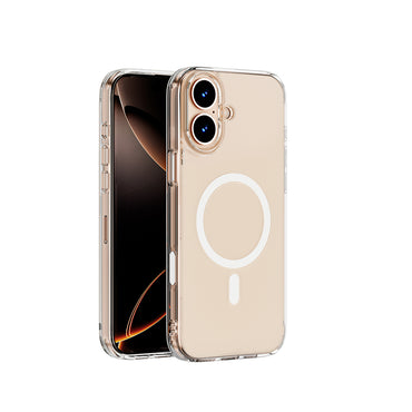 Apple iPhone 16 Plus Case Wiwu MCC-102 Magnetic Crystal Hard PC Cover Transparent 